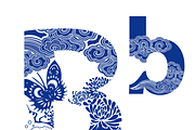 Letter A-Z Chinese style, a Symbol Font by PonDeArt (Thumbnail 3 of 27)