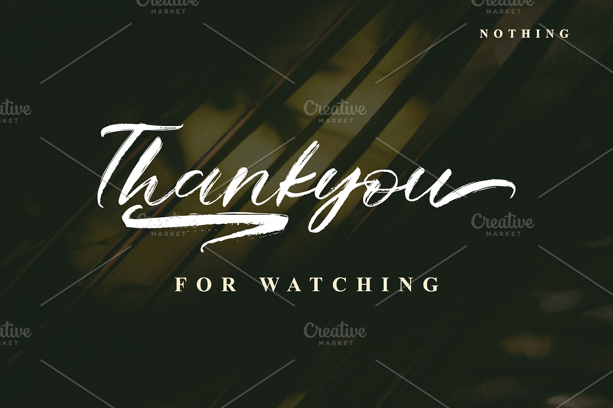 Nothing - Handwritten Font, a Handwritten Font by prps.std (Photo 7 of 7)