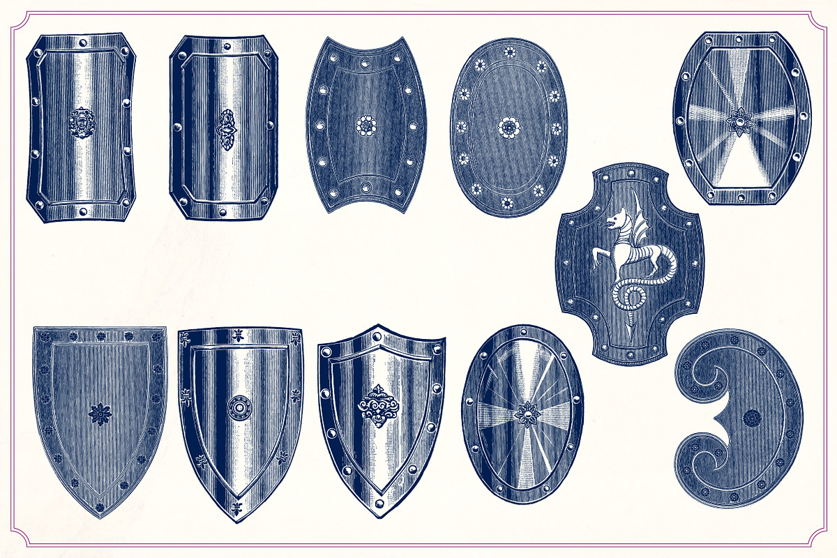 Vintage sword and armor illustration, a Technology Illustration by Mr Vintage (Photo 11 of 13)