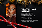 Brows & Lashes Instagram Holidays, a Social Media Template by DesignsbyMariaStudio (Thumbnail 2 of 10)