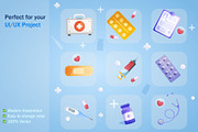 Medical Illustration Kit. Elements, a Background Graphic by DariaBorisova (Thumbnail 2 of 4)