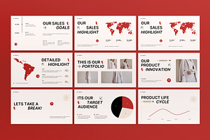 Red Modern Sales Strategy Plan PPT