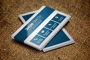 Minimalistic Creative Business Card, a Business Card Template by M9 Design