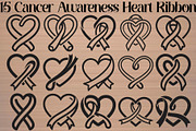 Cancer Awareness Heart Ribbon, an Object Graphic by Gfx_Store (Thumbnail 16 of 16)