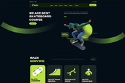 Skateboard Lesson Elementor Kit, a WordPress Template by UInstrument (Thumbnail 1 of 10)