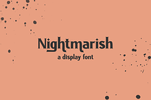 Nightmarish Serif Halloween Font