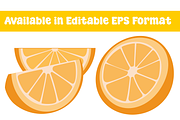 Orange Fruit illustration Set, a Food Illustration by KiddoGlyphs Studio (Thumbnail 2 of 4)