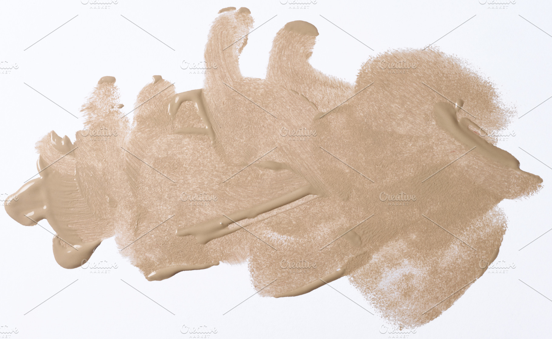 A broad brushstroke of nude or beige foundation with a distinct, a Beauty & Fashion Photo by ndanko