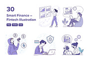 Smart Finance – Fintech Illustration, a Finance Illustration by ZP Design (Thumbnail 1 of 6)