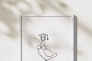 Spring Goose School Outline SVG, an Education Illustration by TitaLivingArt (Thumbnail 8 of 9)