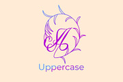 Kushina Monogram Font Logo, a Symbol Font by MC Creative (Thumbnail 4 of 8)