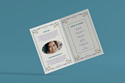Funeral Program Art Nouveau Theme, a Brochure Template by Neermana (Thumbnail 4 of 4)