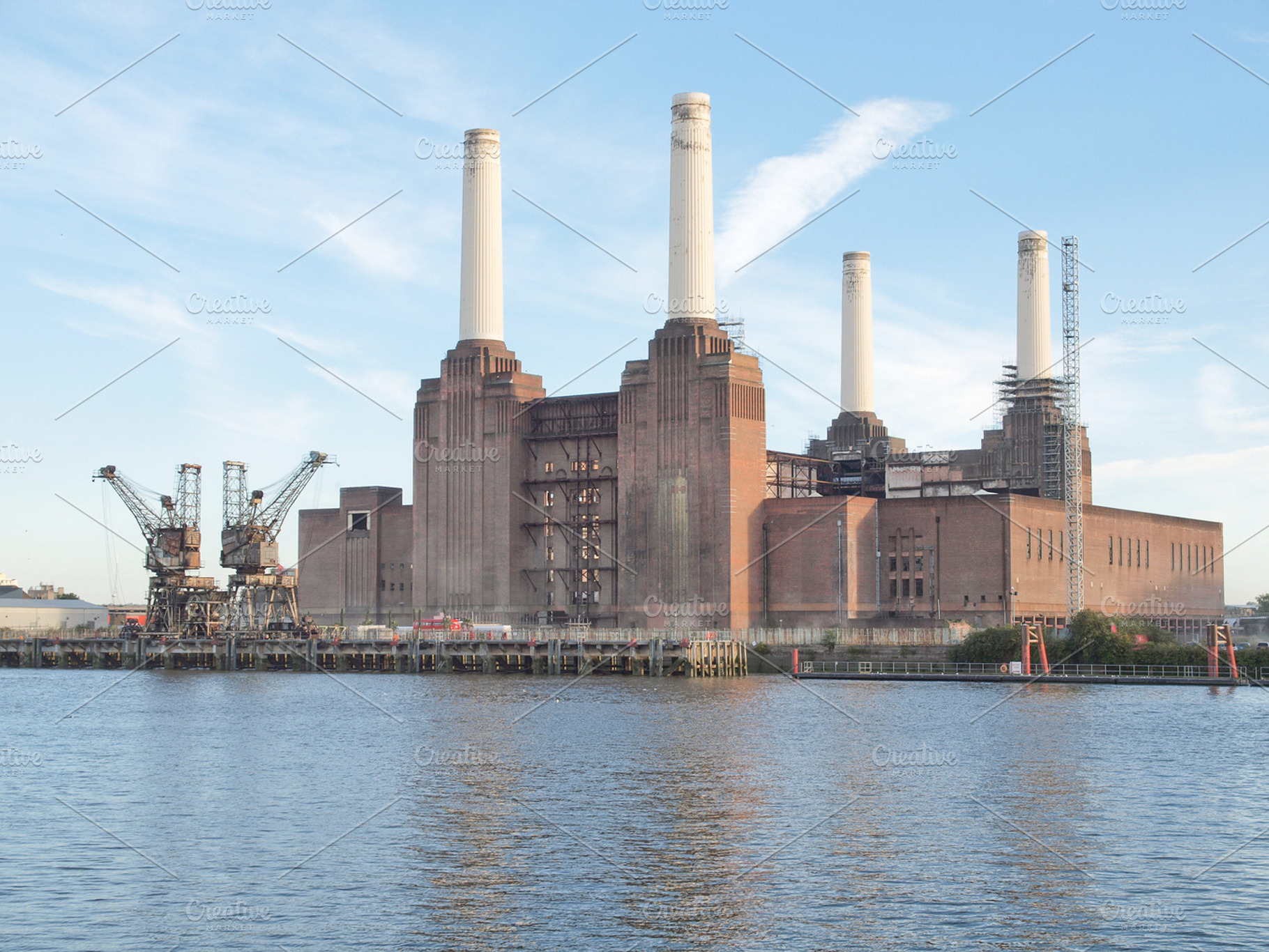 Battersea powerstation in london featuring battersea, powerstation, and power
