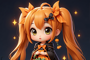 Procreate Chibi Halloween Stamps, a Brush Add-On by OneBerryCreations (Thumbnail 9 of 9)