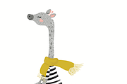 Cute giraffe print.Cartoon character, an Animal Illustration by StudioLondon (Thumbnail 4 of 4)