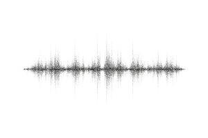 A dotted grainy gradient sound waves, an Illustration by Andrey Yaroslavtsev