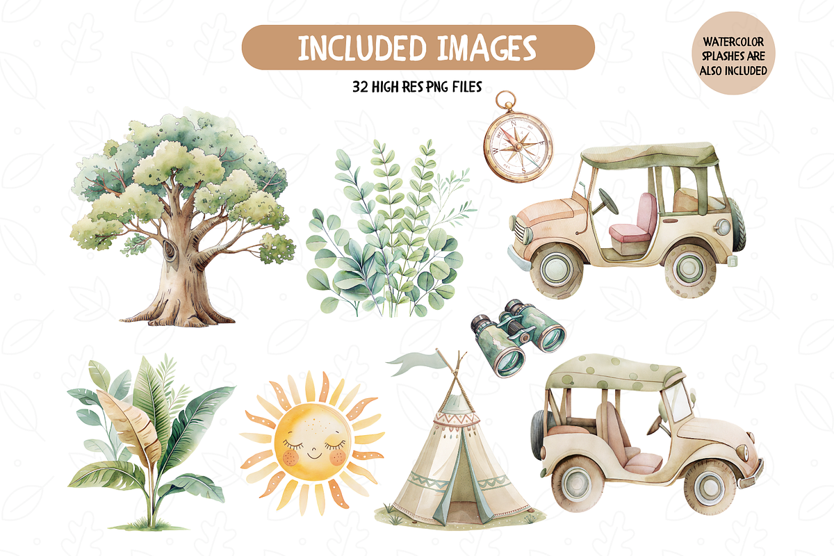 Cute Kids Safari Graphics, an Illustration by TatiMockup (Photo 4 of 6)