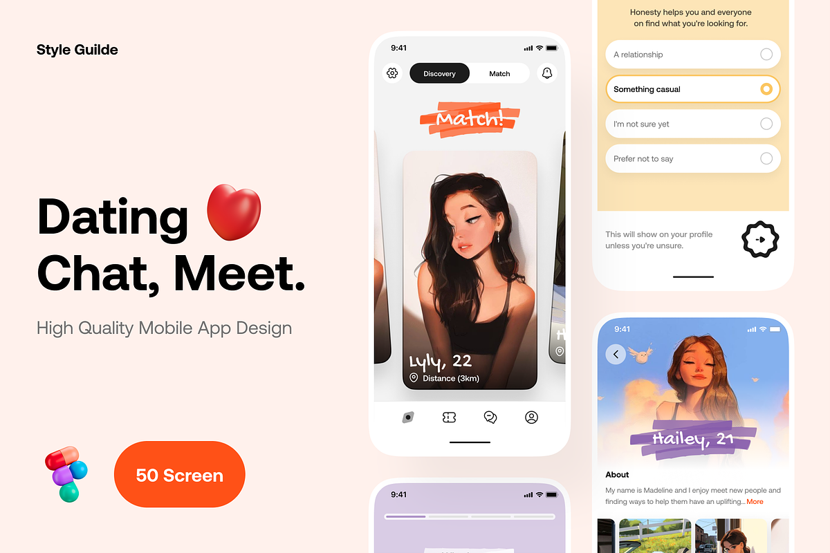 Dating App UI Kit, an App Template by Trung (Photo 1 of 8)