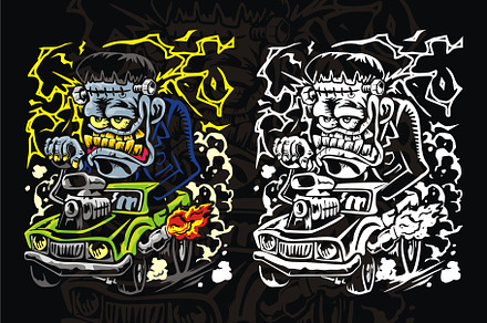 FRANKIE HOTROD VECTOR