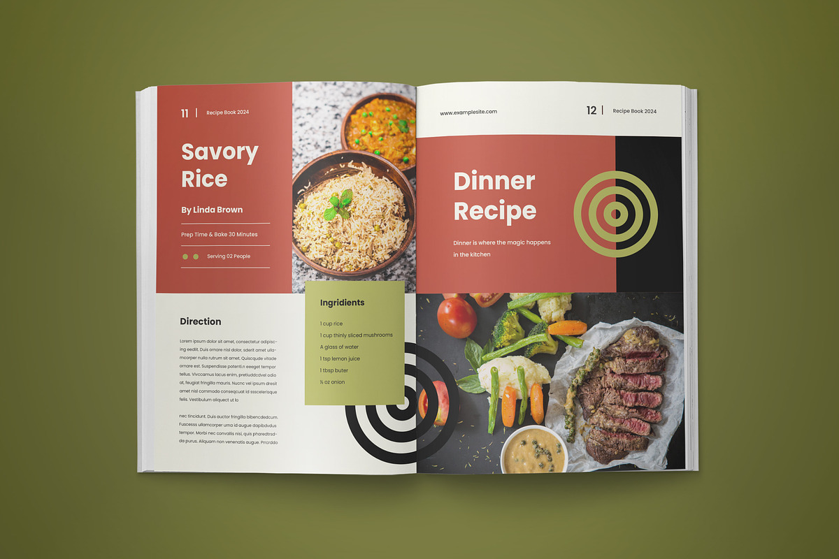 Recipe Book, a Templates & Theme by graphicook (Photo 3 of 3)