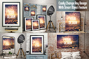 Canvas Poster Mock Up V1, a Print Template by Pixel Place (Thumbnail 3 of 6)