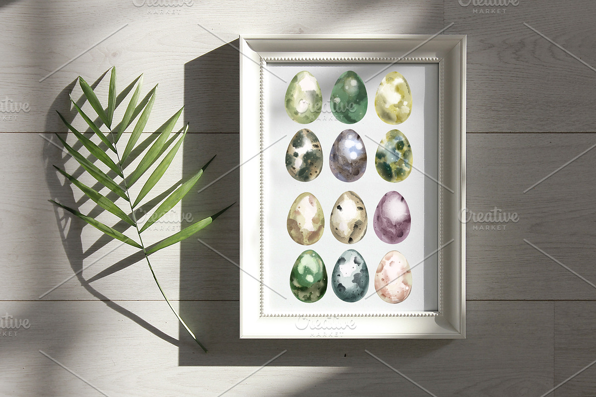 Watercolor Bird Egg Clipart. Easter, an Animal Illustration by NKTKNS (Photo 4 of 4)