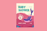 Baby Shower Invitation Sea Theme, a Card Template by Neermana (Thumbnail 4 of 4)