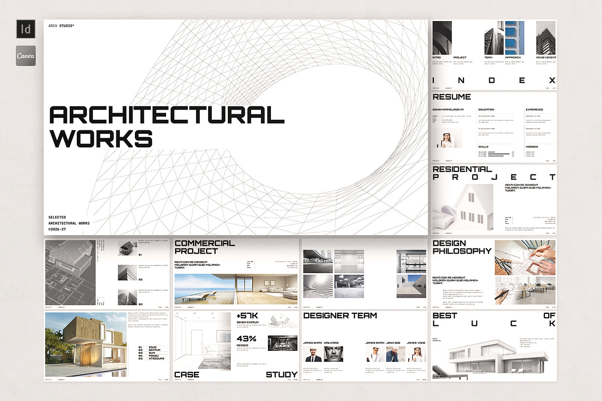 Architectural Portfolio Presentation, a Presentation Template by E-Type (Photo 1 of 6)