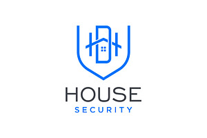 Letter DH House Shield Logo Template, a Branding & Logo Template by Buqancreative