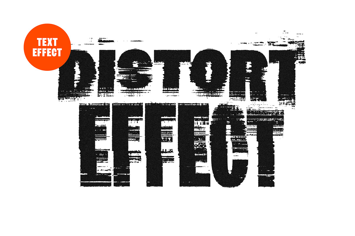 Distorted Smudges Text Effect, a Layer Style Add-On by Design Squad (Photo 1 of 4)