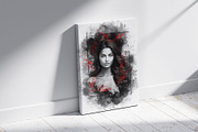 Black Watercolor Mixed Art Photo, an Action Add-On by Photoshop Action (Thumbnail 5 of 15)