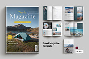 Travel Magazine Template, a Magazine Template by Cleffon_Graphic_Studio (Thumbnail 1 of 9)