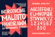 Maldito | Handdrawn Typeface, a Handwritten Font by Goodwheel Studio (Thumbnail 8 of 8)
