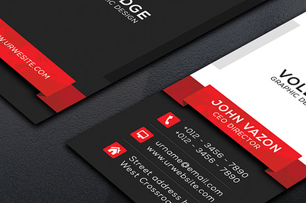 Vertical Business Card, a Business Card Template by Creative_Arts