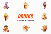 Hyperrealistic Watercolor Drinks, a Food Illustration by New-School-Wave (Thumbnail 1 of 7)