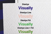 Diestya, a Sans Serif Font by da_only_aan (Thumbnail 3 of 4)