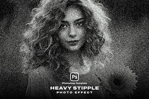 Heavy Stipple Photo Effect