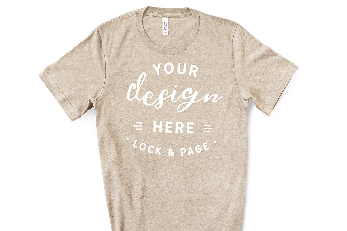 Male Bella Canvas 3001 Mockup Bundle, a Shirt Mockup by lock and page (Photo 33 of 60)
