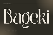 Luxury Logo Font - Bageki, a Serif Font by Nirmana Visual (Thumbnail 1 of 9)