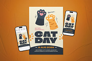 International Cat Day Flyer Set, a Flyer Template by The Good Store (Thumbnail 1 of 2)