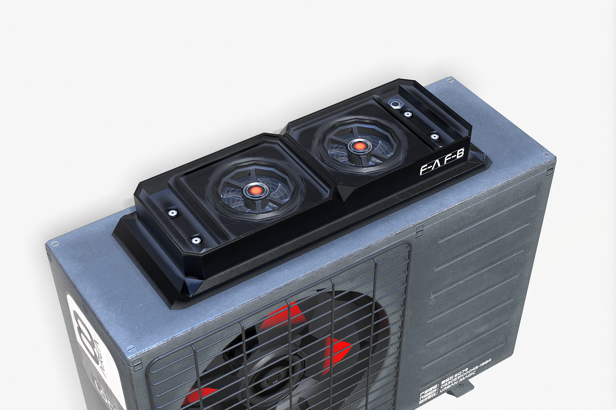 Sci-fi Air conditiong PBR, an Object 3D Model by Daniel Mikulik (Photo 16 of 20)