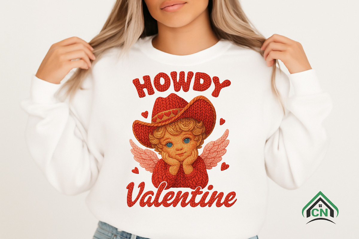 Yarn Howdy Valentine Cowboy Cupid, an Illustration by Craft Nest (Photo 3 of 6)