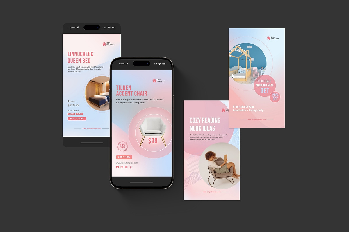 50 Animated Canva Instagram Stories, a Social Media Template by TheBrightGrap (Photo 2 of 10)