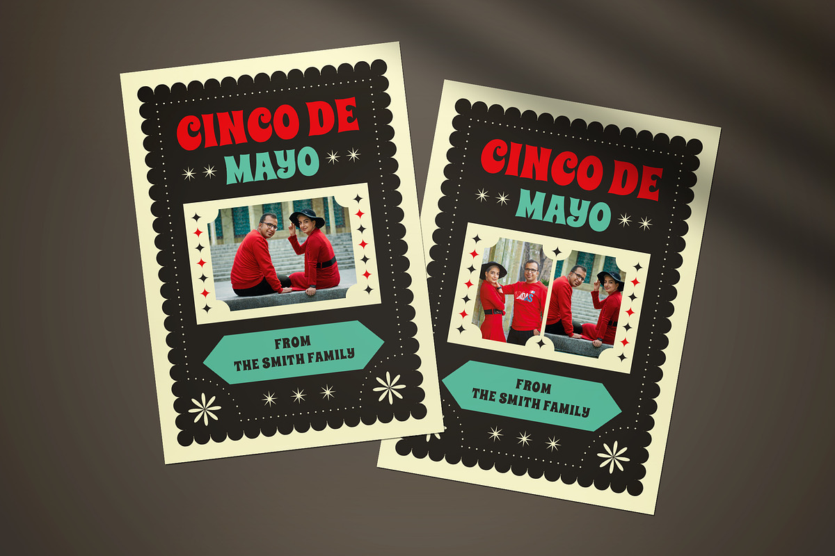 Cinco De Mayo Greeting Card, a Card Template by graphicook (Photo 3 of 4)
