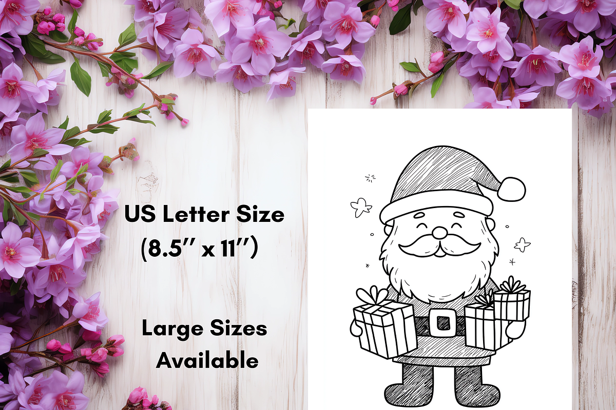 Christmas Coloring Book for Kids, a Seasonal Illustration by LA Design (Photo 9 of 10)