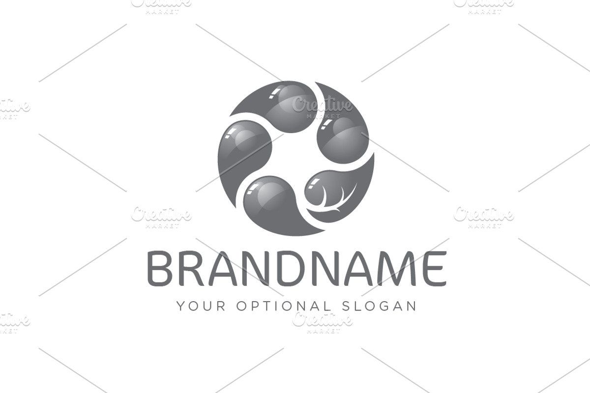 Natural Circle of Water Custom Logo, a Branding & Logo Template by ARTE MIGUEL (Photo 3 of 3)