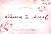 Blossom Heart - Valentine Font, a Script Font by PutraCetol Studio (Thumbnail 1 of 10)