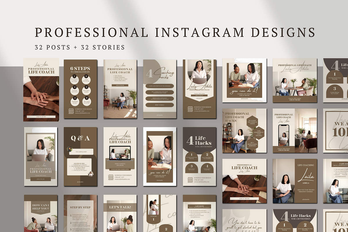 Instagram Content Kit for Life Coach, a Social Media Template by The Little Lily Studio (Photo 3 of 5)