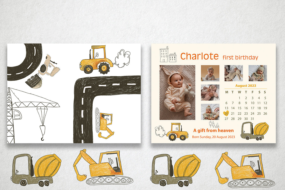 Cars. Cute collection for kids, an Object Illustration by annasokol_ (Photo 4 of 11)