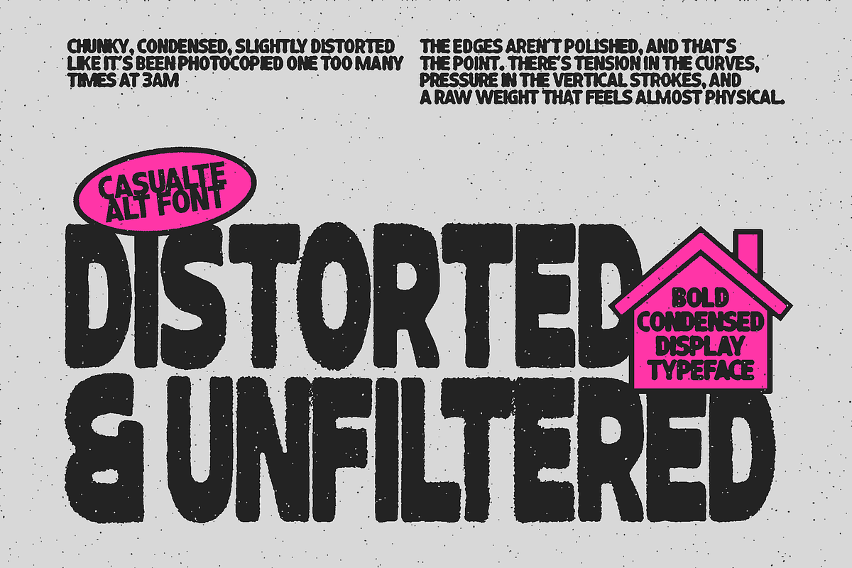 Casualte Alt - Bold Condensed Font, a Sans Serif Font by Typeparties (Photo 3 of 8)